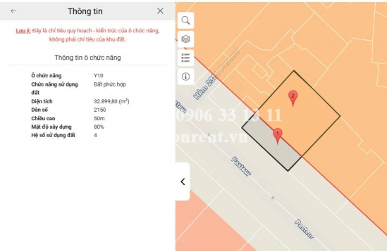 Bán nhà 236 Pasteur, phường Võ Thị Sáu, Quận 3, diện tích 434,5m2, giá bán 400 tỷ