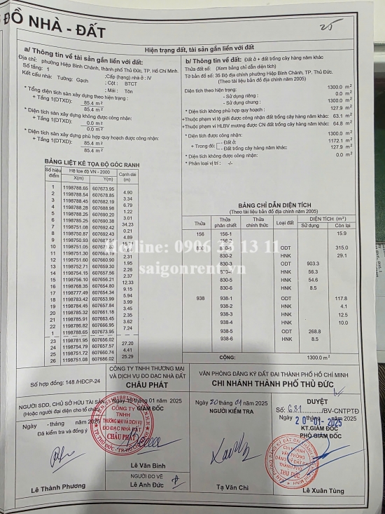 Bán đất 1056 Phạm Văn Đồng, phường Hiệp Bình Chánh, Quận Thủ Đức, diện tích 1300m2, giá bán 185 tỷ