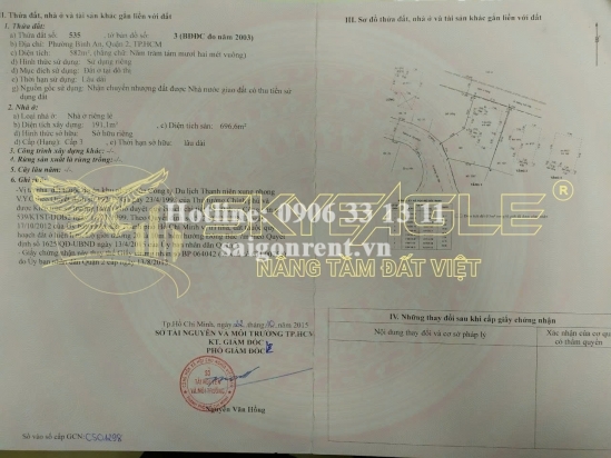 Bán nhà 12 đường số 20, phường Bình An, Quận 2, diện tích 582m2, giá bán 150 tỷ
