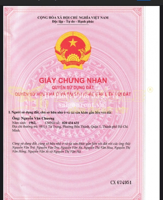 Bán nhà 119 Lý Tự Trọng, Phường Bến Thành, Quận 1, diện tích 88,6m2, giá bán 120 tỷ