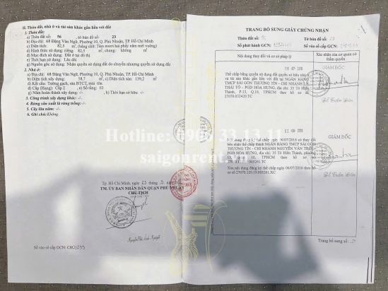 Bán nhà 66-68 Đặng Văn Ngữ, Phường 10, Quận Phú Nhuận, diện tích 165m2, giá bán 42 tỷ