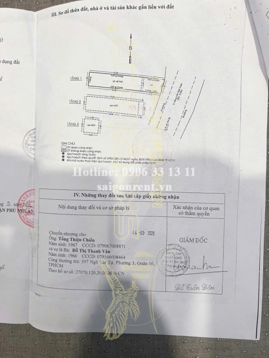 Bán nhà 66-68 Đặng Văn Ngữ, Phường 10, Quận Phú Nhuận, diện tích 165m2, giá bán 42 tỷ