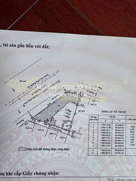 Bán nhà 20 Phạm Huy Thông, phường 7, Quận Gò Vấp, diện tích 108m2, giá bán 55 tỷ