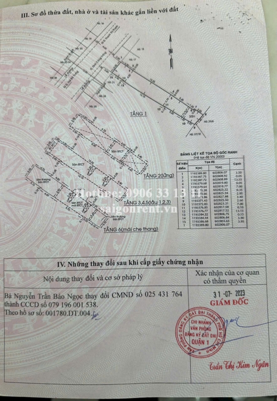Bán nhà 19 Đinh Công Tráng, phường Tân Định, Quận 1, diện tích 99,54m2, giá bán 38 tỷ