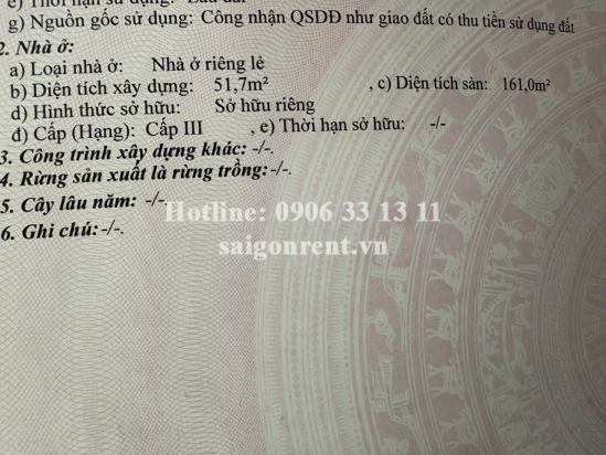 Bán nhà 12 Đoàn Thị Điểm, Phường 1, Quận Phú Nhuận, diện tích 53,8m2, giá bán 19,3 tỷ