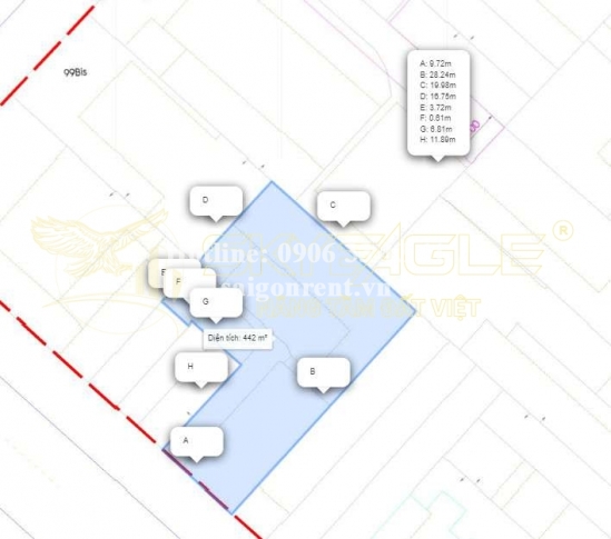 Bán nhà 88-90-90/2 Tôn Thất Tùng, phường Bến Thành, Quận 1, diện tích 242,2m2, giá bán 320 tỷ