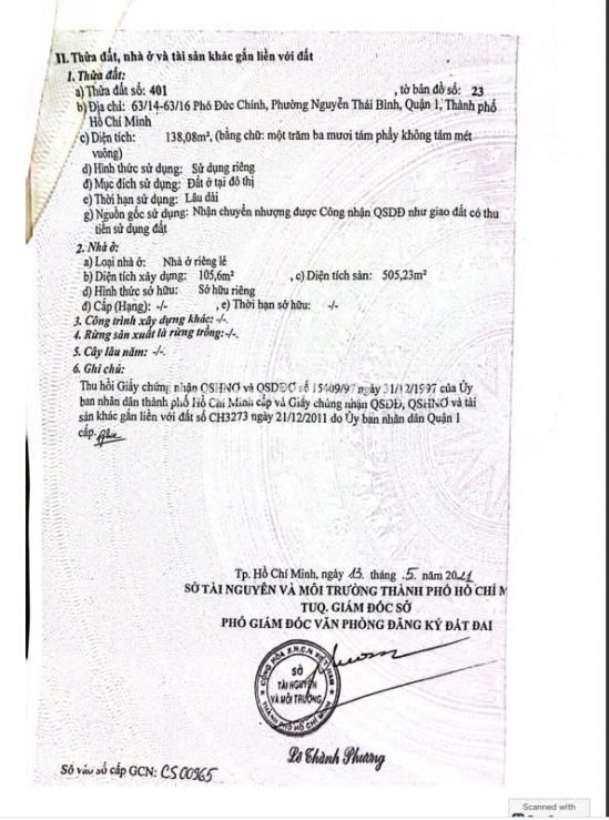 Bán nhà 53-55-57-63/12-63/14-63/16 Phó Đức Chính, phường Nguyễn Thái Bình, Quận 1, diện tích 700m2, giá bán 1200 tỷ
