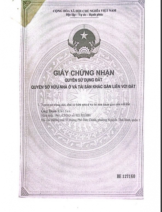 Bán nhà 53-55-57-63/12-63/14-63/16 Phó Đức Chính, phường Nguyễn Thái Bình, Quận 1, diện tích 700m2, giá bán 1200 tỷ
