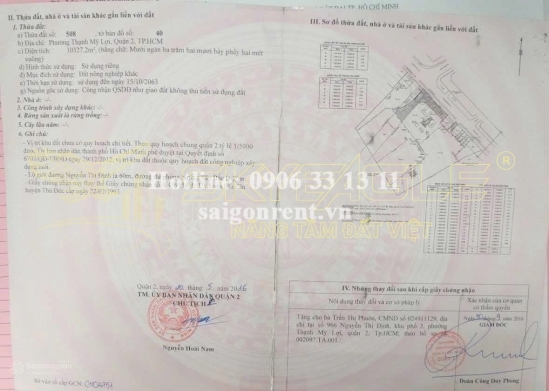 Bán đất 968B Nguyễn Thị Định, phường Thạnh Mỹ Lợi, Quận 2, diện tích 10.327m2, Giá Bán 228 Tỷ