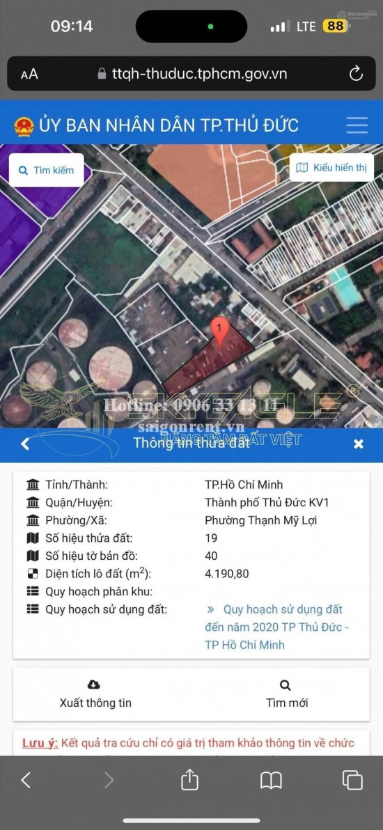 Bán đất 968B Nguyễn Thị Định, phường Thạnh Mỹ Lợi, Quận 2, diện tích 10.327m2, Giá Bán 228 Tỷ