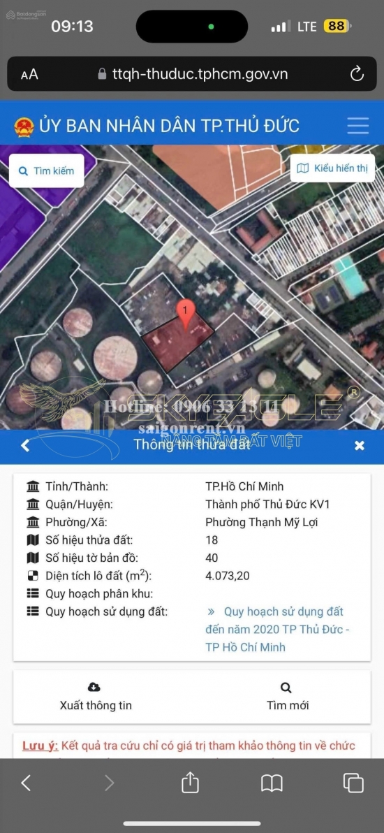 Bán đất 968B Nguyễn Thị Định, phường Thạnh Mỹ Lợi, Quận 2, diện tích 10.327m2, Giá Bán 228 Tỷ