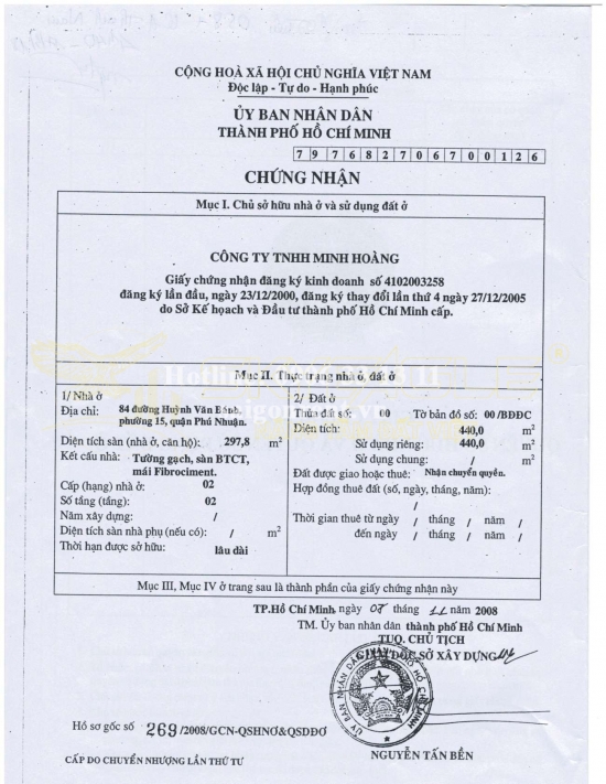 Bán nhà 84 đường Huỳnh Văn Bánh, phường 15, Quận Phú Nhuận, diện tích 449m2, Giá Bán 350 Tỷ