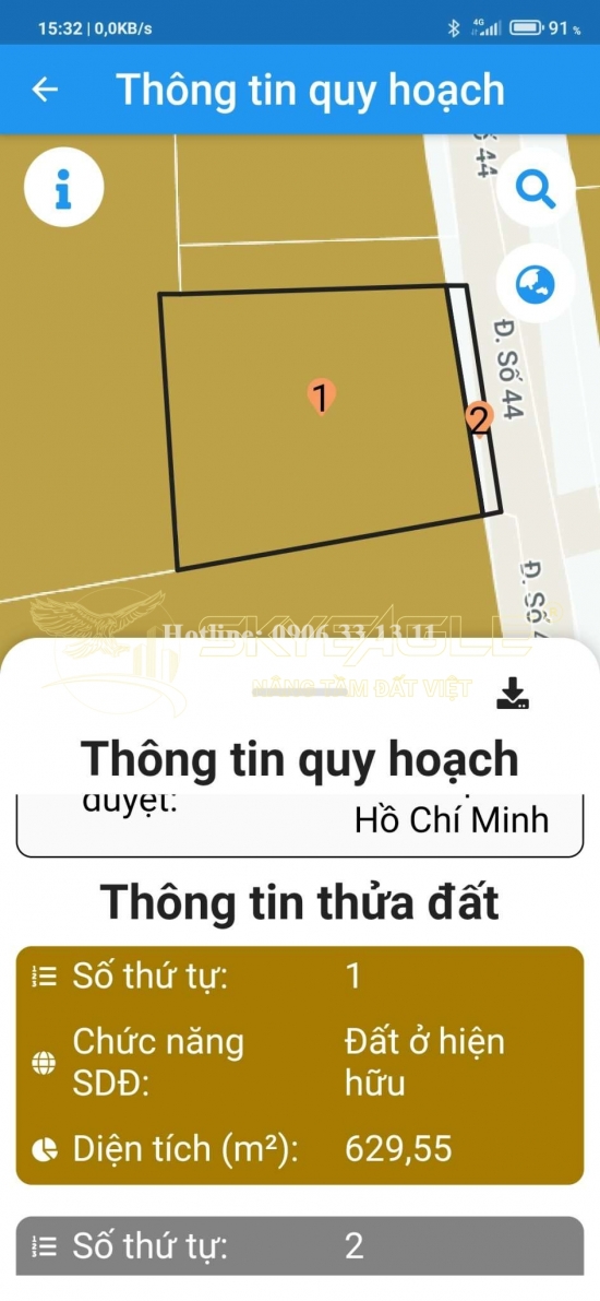 Bán nhà 15 đường số 44, phường Thảo Điền, Quận 2, diện tích 623m2, Giá Bán 160 tỷ