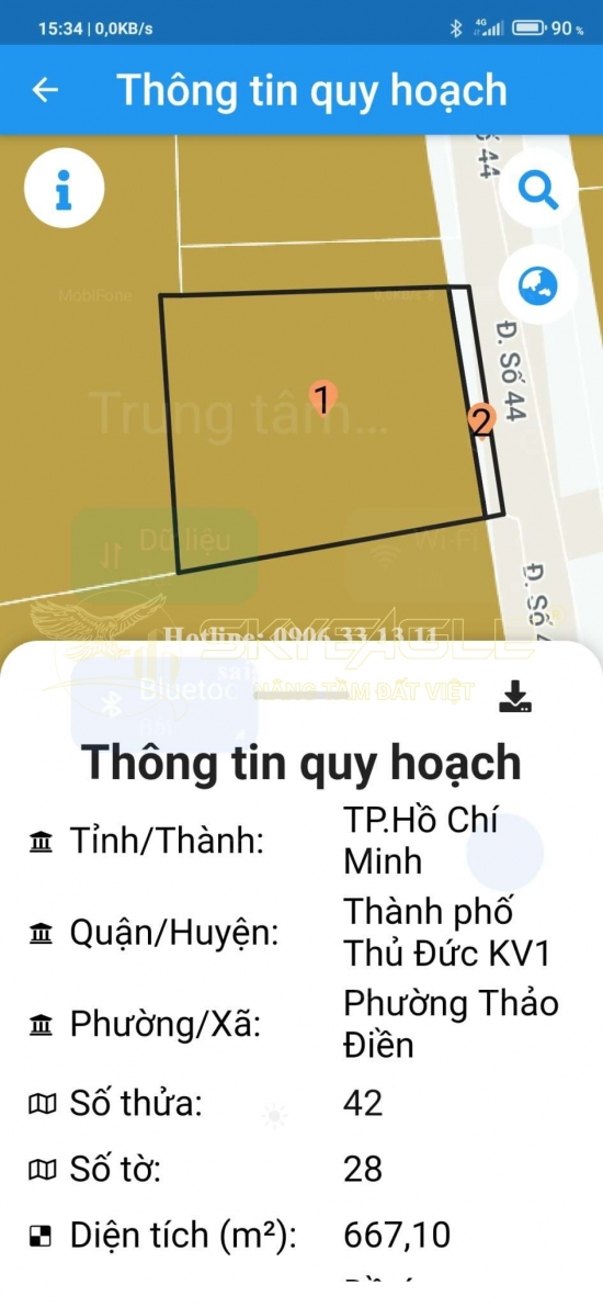 Bán nhà 15 đường số 44, phường Thảo Điền, Quận 2, diện tích 623m2, Giá Bán 160 tỷ