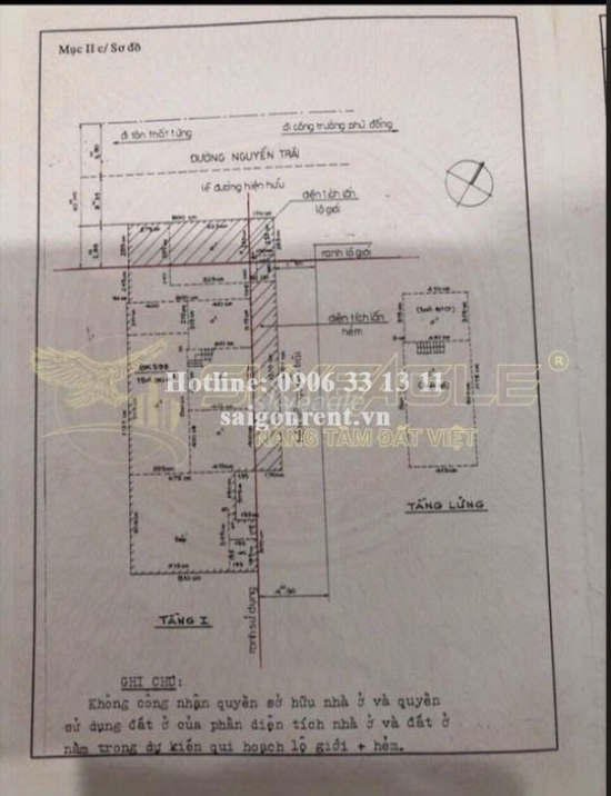 Bán nhà 91 Nguyễn Trãi, phường Bến Thành, Quận 1, diện tích 154,80m2, giá bán 160 tỷ