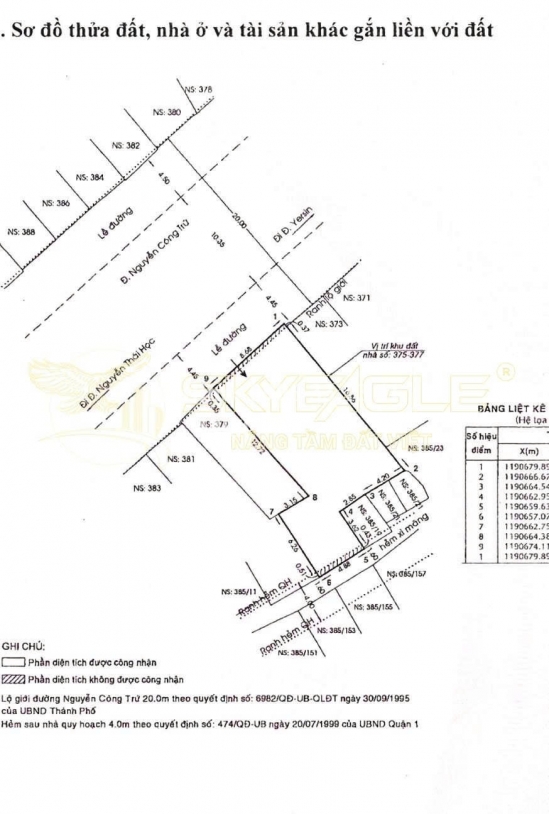 Bán nhà 375-377 Nguyễn Công Trứ, phường Cầu Ông Lãnh, Quận 1, diện tích 160,7m2, giá bán 130 tỷ