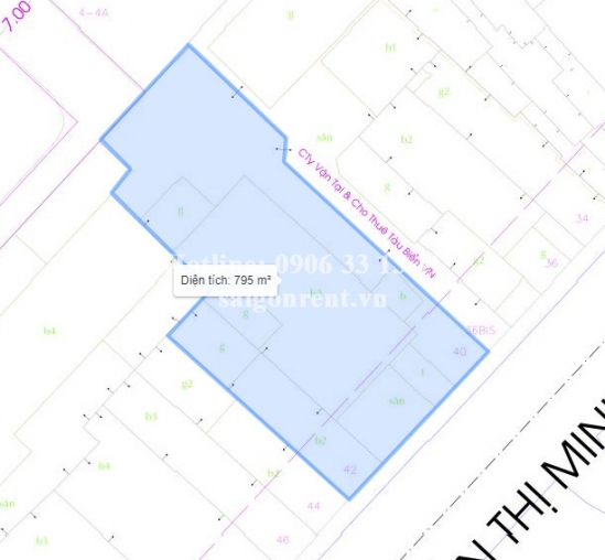 Bán Nhà 40-42 Nguyễn Thị Minh Khai, Phường Đa Kao, Quận 1, diện tích 580,5m², giá bán 430 tỷ