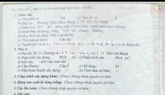Bán đất tại 23 đường số 64, phường Thảo Điền, Quận 2, diện tích 2.269,1m2, giá bán 295 tỷ