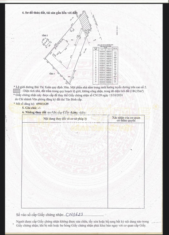 Bán nhà 180 Bùi Thị Xuân, phường 03, Quận Tân Bình, diện tích 1577m2, giá bán 350 tỷ