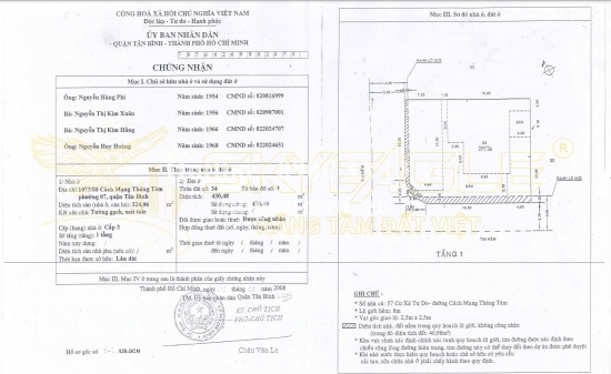 Bán nhà 1073/88 Cách Mạng Tháng Tám, cư xá Tự Do, Phường 07, Quận Tân Bình, diện tích 430,48m2, giá bán 90 tỷ