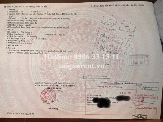 Bán nhà 125/12 Nguyễn Cửu Vân, Phường 17, Quận Bình Thạnh, diện tích 201,9m2, giá bán 52 tỷ