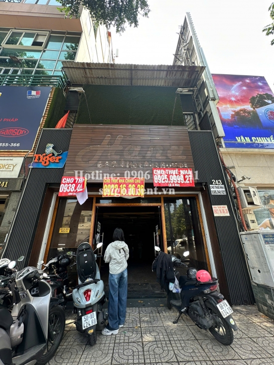 Cho thuê nhà 243 Điện Biên Phủ, Xuân Hoà, Quận 3, 100 Triệu