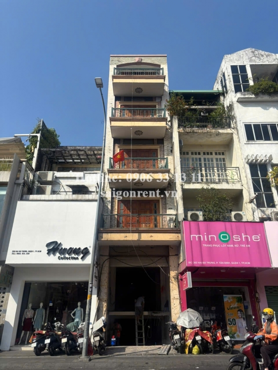 Cho thuê nhà 2MT Trước Sau 264 Hai Bà Trưng, Quận 1, 400 Triệu