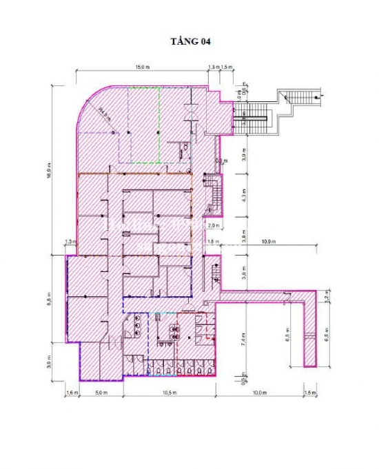 Office space for rent at 63 Dong Du street, Sai Gon ward, 4th floors with 500sqm, 13500 USD