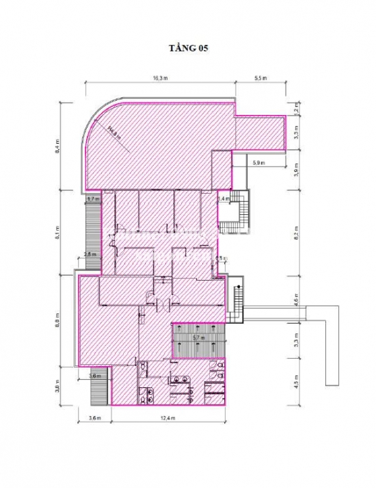 Office space for rent at 63 Dong Du street, Sai Gon ward, 4th floors with 500sqm, 13500 USD