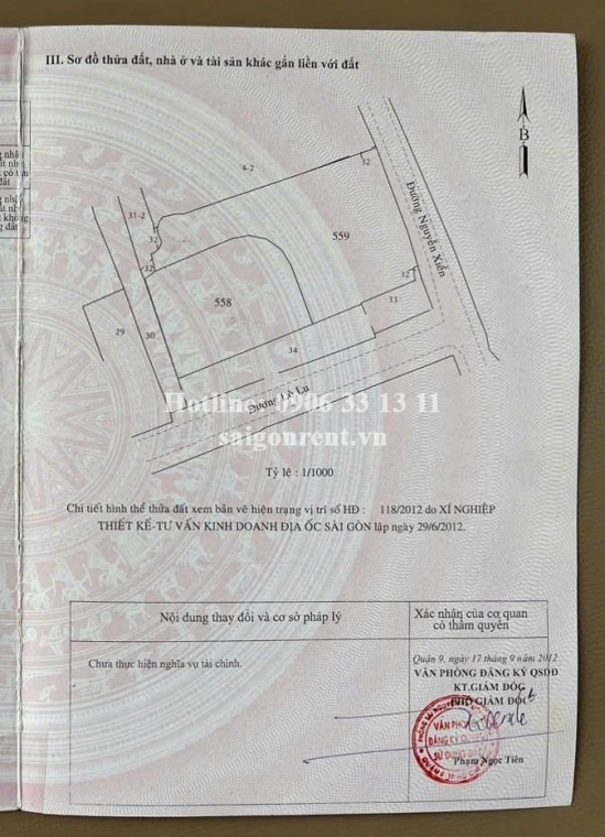 Bán nhà 267A Nguyễn Xiển, phường Long Phước, diện tích 4.370m2, giá 180 tỷ