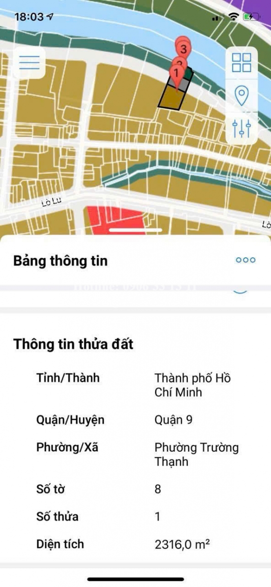 Bán biệt thự Sông Trao Trảo 30m đường Lò Lu, phường Long Phước, diện tích 1.483,4m2, giá 76 tỷ